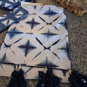 NWT Shabori Indigo Table Runner